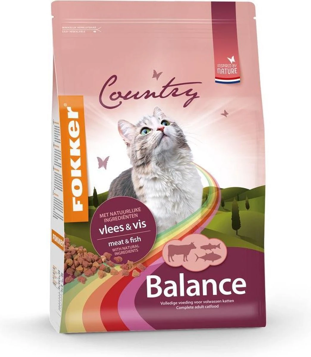 3x Fokker Country Balance Vlees & Vis Kattenvoer 2,5 Kg 1 3x Fokker Country Balance Vlees & Vis Kattenvoer 2,5 Kg