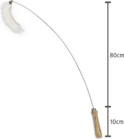 Premium Hangerset Voor Katten Met 4 Hangers. Met De Hand Gemaakt In Duitsland En Geleverd Met De Hand Gemaakt Van Natuurlijk Materiaal. Houten Handvat Met Lange, Stabiele Draad