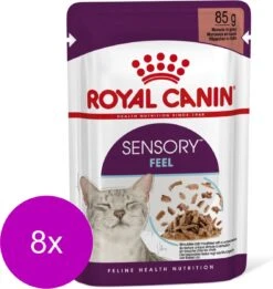 Royal Canin Sensory Multipack Feel – In Gravy – Kattenvoer – 8 X 12×85 G