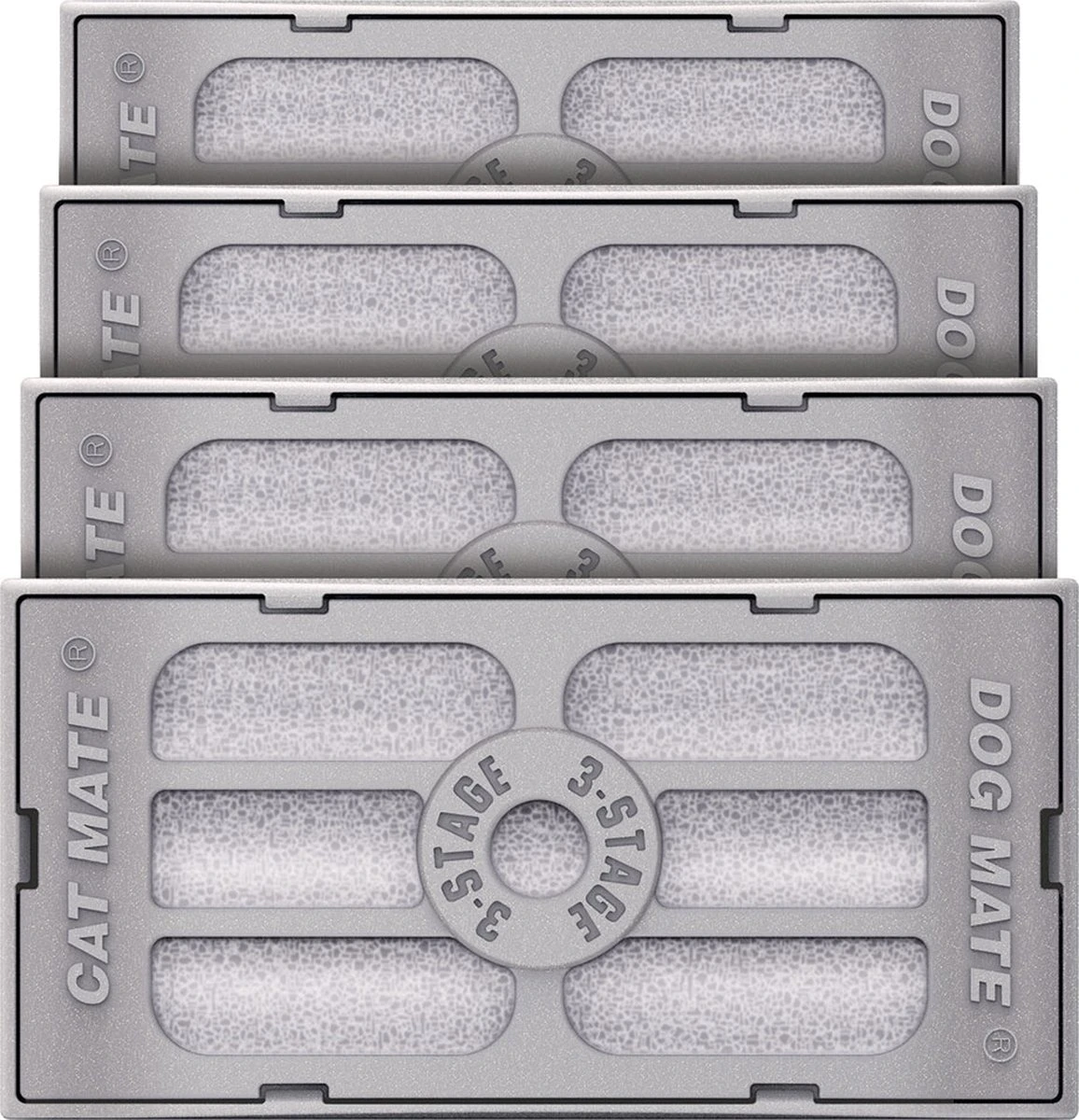 Cat Mate – Drinkfontein 3-traps Filterpatronen Multi Pack – 4 St. 1 Cat Mate – Drinkfontein 3-traps Filterpatronen Multi Pack – 4 St.