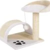 Krabpaal, Klimboom, Kattenkrabpaal, Hoogte 43 Cm, Beige/wit