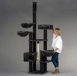 Krabpaal Catdream De Luxe Blackline Dark Grey Plafond Voor Grote Katten. Zeer Stabiel