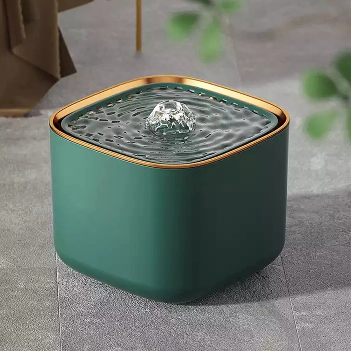 Drinkfontein Voor Huisdieren – Automatische Filter – Stromend Water – 2 Filters Inbegrepen – 3L – Groen /goud 1 Drinkfontein Voor Huisdieren – Automatische Filter – Stromend Water – 2 Filters Inbegrepen – 3L – Groen /goud