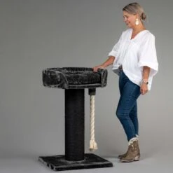 Krabpaal Voor Grote Katten Chartreux Blackline Donkergrijs Antraciet Van RHRQuality