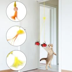 Kattenspeeltje Interactieve Cat Toy Opknoping Simulatie Kat Speelgoed Grappige Self-Hey Interactieve Speelgoed Voor Katje Spelen Teaser Wand Speelgoed Kat Levert Interactieve Cat Toy Opknoping Simulatie Kat Speelgoed Grappig Self-Hey Interactief