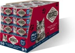 Voskes Kattenvoer Nat Tonijn Met Tandbaars – 24x 85gr – Voordeelverpakking
