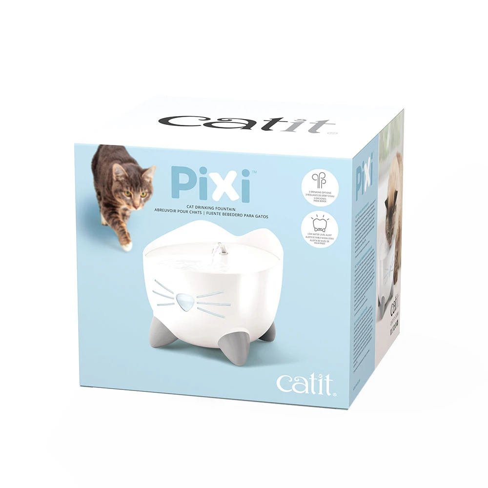 Catit PIXI Drinkfontein 2,5l, Wit Kat 1 Catit PIXI Drinkfontein 2,5l, Wit Kat