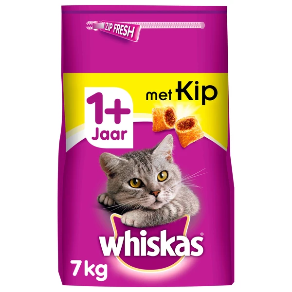 Whiskas Brokjes Adult Kip – Kattenvoer – 7 Kg 1 Whiskas Brokjes Adult Kip – Kattenvoer – 7 Kg