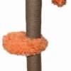 Topmast Krabpaal Fluffy Merida – Perzik – 34 X 34 X 67 Cm – Made In EU – Krabpaal Voor Katten – Sterk Sisal Touw – Met Kattenballetje