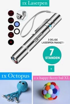 Laserpen Met 7 Verschillende Standen + Speelgoed Set / Laserpen / Laserpointer / Laserpen Kat