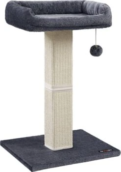 Krabpaal – Kattenboom – Met Platform – Van Pluche – 40 X 30 Cm – Grijs