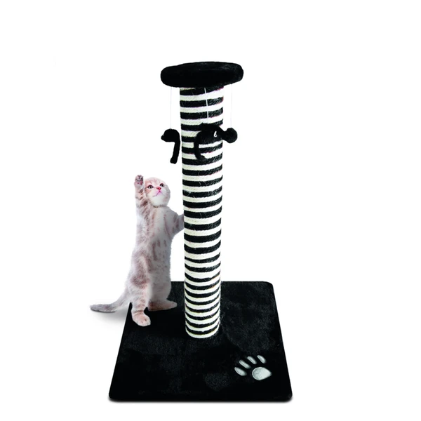 Adori Krabpaal Op Voet Eva 38x38x57.5 Cm – Krabpalen – Zwart&Wit 1 Adori Krabpaal Op Voet Eva 38x38x57.5 Cm – Krabpalen – Zwart&Wit